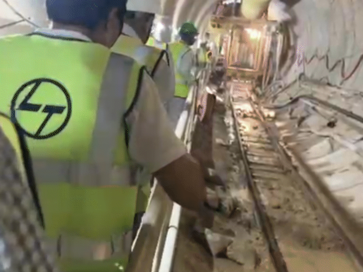 पटना मेट्रो:अंडरग्राउंड स्टेशन के सुरंगों के बीच पहुंचे मुख्य सचिव:कॉरिडोर-2 के अंडरग्राउंड साइट का लिया जायजा, 12 स्टेशन को जोड़ेगा