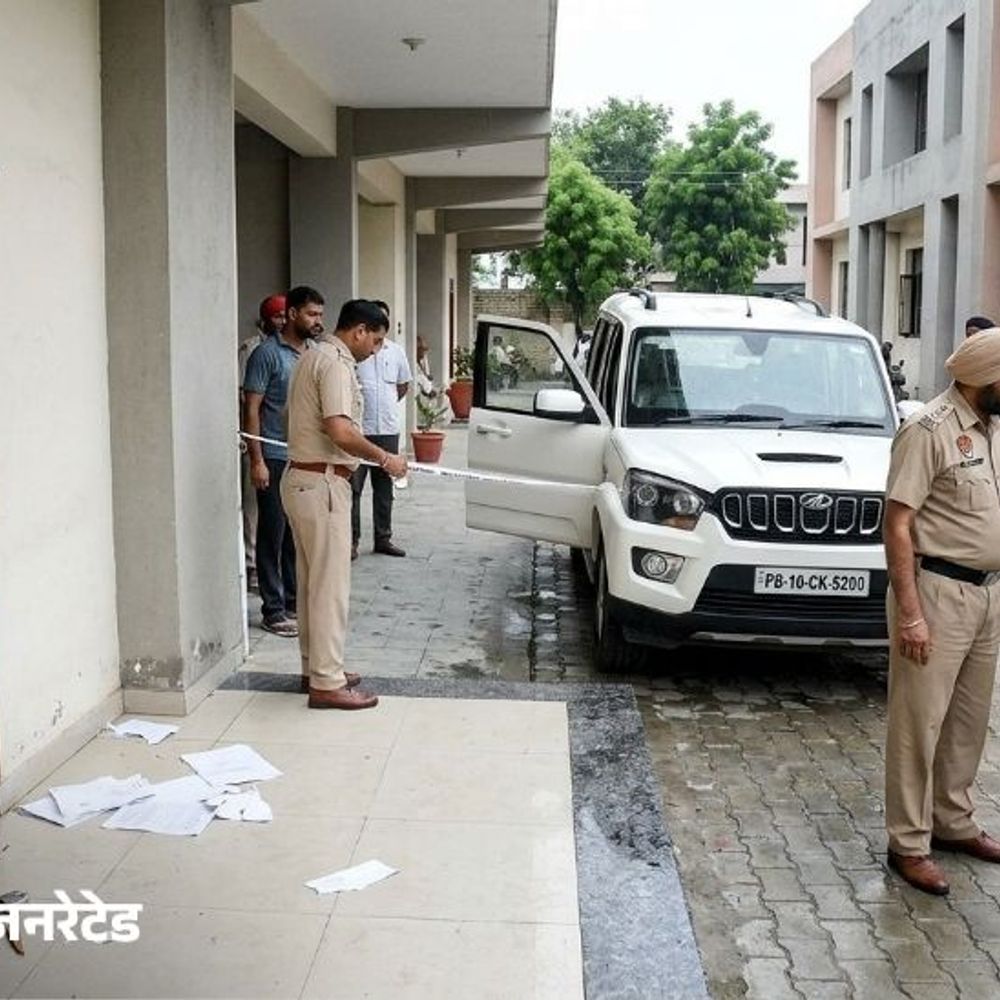 लुधियाना में गुरु नानक एजुकेशन ट्रस्ट में गुंडागर्दी:स्कार्पियो सवारों ने पिस्टल की नोक पर स्कूल में की तोड़फोड़, नोटिस फाड़े