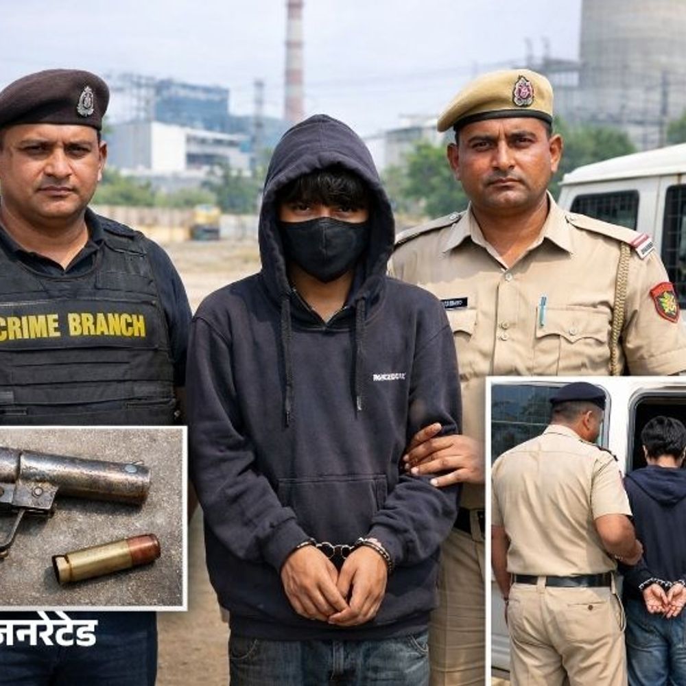 यमुनानगर में नाबालिग पास मिला देसी कट्टा और जिंदा कारतूस:थर्मल पावर प्लांट के पास घूम रहा था, हथियार के स्रोत जांच रही पुलिस