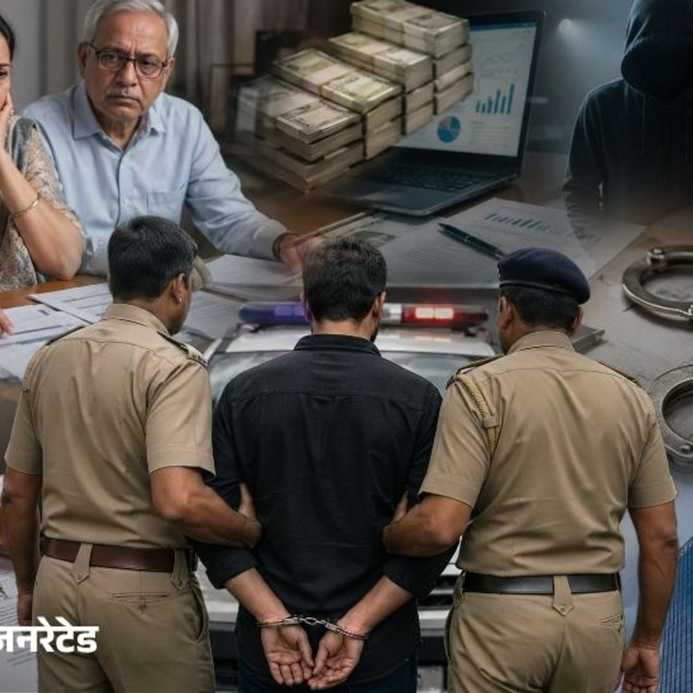 जम्मू कश्मीर के कारोबारी ने पूर्व शिक्षक से की ठगी:15 करोड़ की घपलेबाजी का मामला,3 दिन का पुलिस को मिला रिमांड