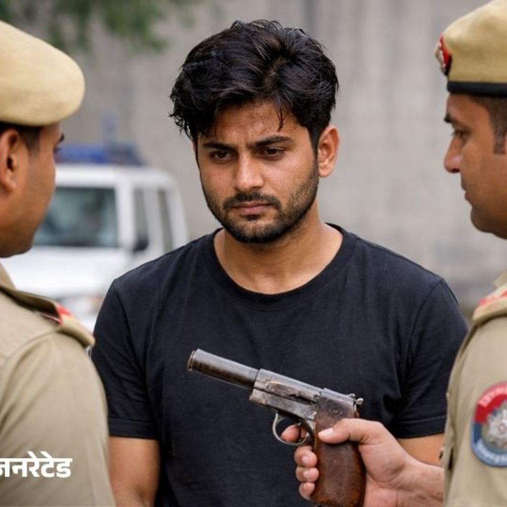 फतेहाबाद में युवक पर आर्म्स एक्ट के तहत केस दर्ज:सीआईए को टी-प्वाइंट पर खड़ा मिला; तलाशी में जेब से मिली पिस्तौल