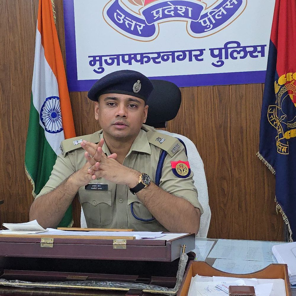 मुजफ्फरनगर में नए एसपी सिटी अमृत जैन ने संभाला पदभार:अपराधियों के लिए ‘नो एंट्री’, कानून-व्यवस्था सुधार और पारदर्शिता पर जोर