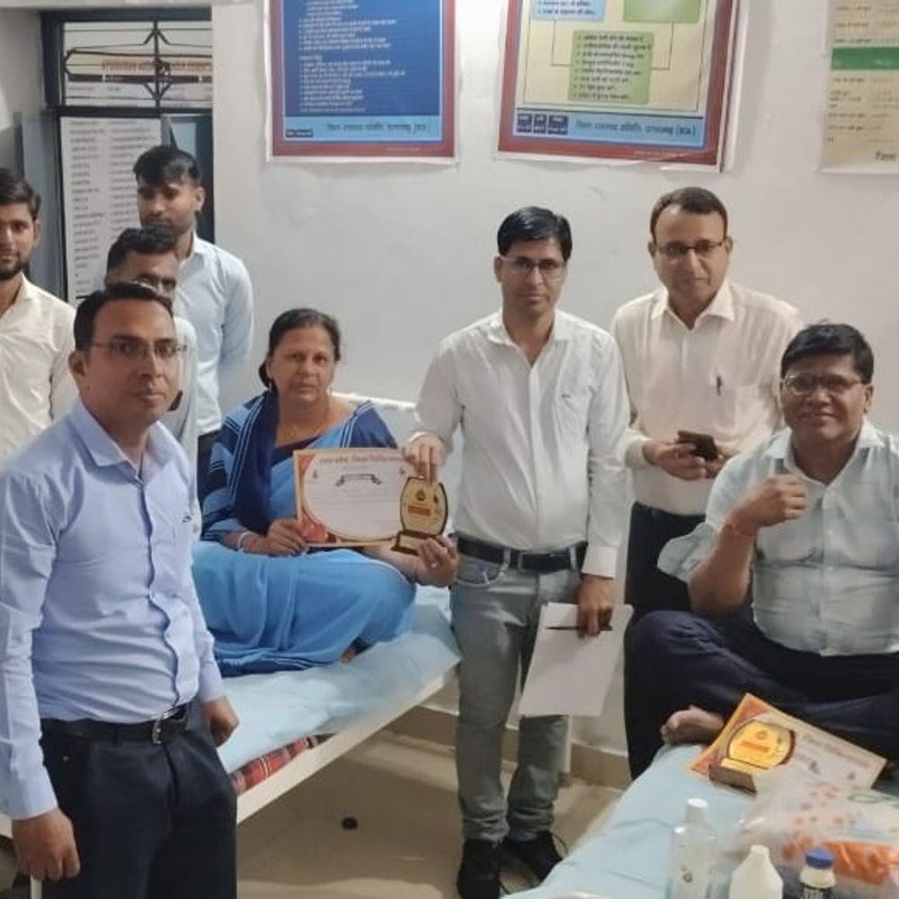 प्रतापगढ़ के खोरिया में हनुमान जयंती पर रक्तदान शिविर:महिलाओं ने भी लिया हिस्सा, 134 यूनिट ब्लड हुआ इकट्ठा