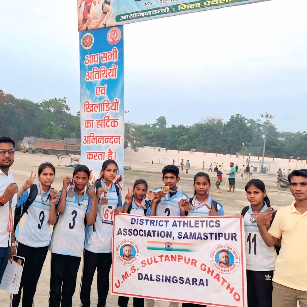 समस्तीपुर एथलेटिक्स चैंपियनशिप में बेटियों का शानदार प्रदर्शन:घटहो की बच्चियों ने जीते कई पदक