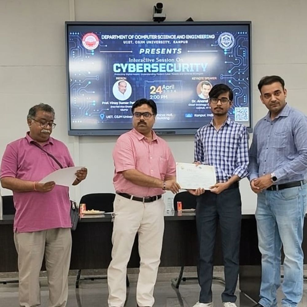 CSJMU में साइबर सुरक्षा पर विशेष सत्र:IIT कानपुर के विशेषज्ञ ने बताए ऑनलाइन ठगी से बचाव के तरीके