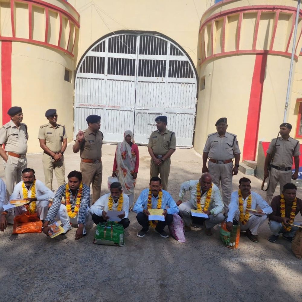 अंबेडकर जयंती पर ग्वालियर जेल से 9 बंदी रिहा:अच्छे आचरण पर मिली छूट, आजीवन कारावास काट रहे थे कैदी