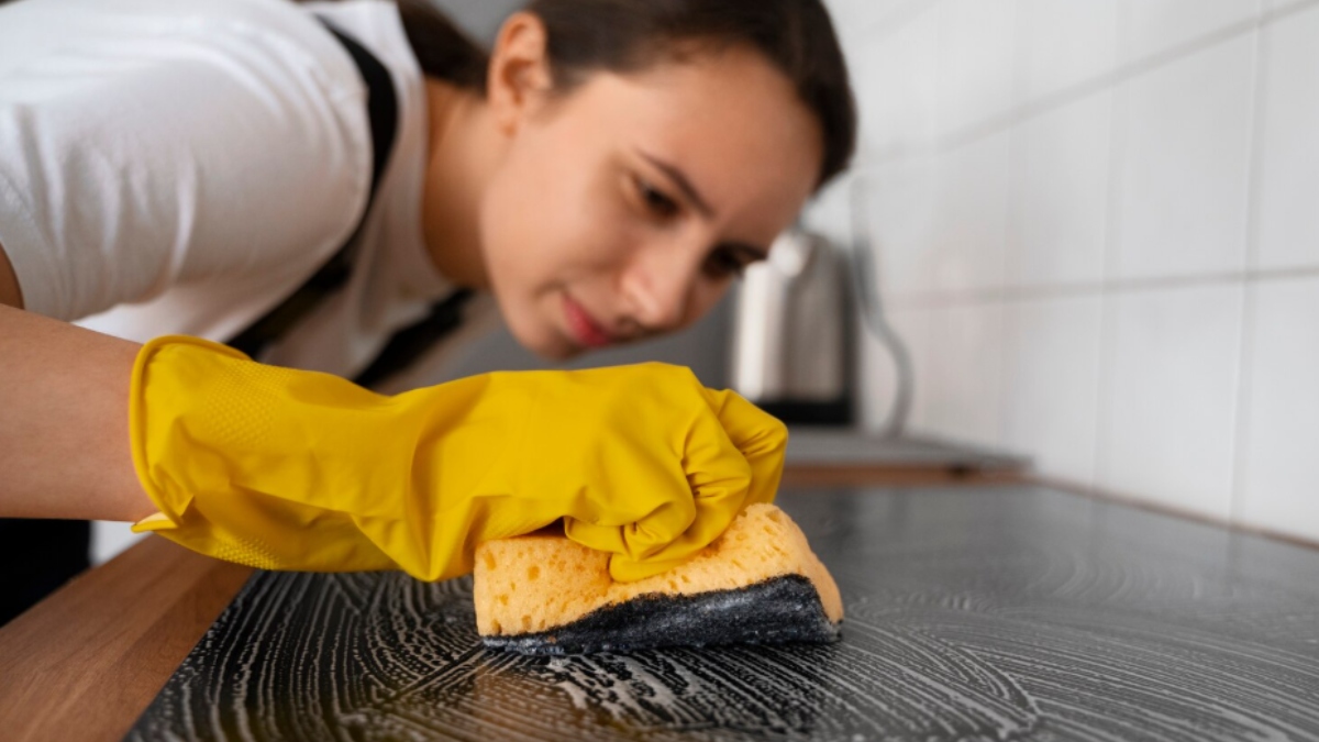 तेल-मसालों के धब्बों से चिकट गया है किचन स्लैब, तो अपनाएं जुगाड़ू तरीके, मिनटों में चमक जाएगा पूरा स्लैब