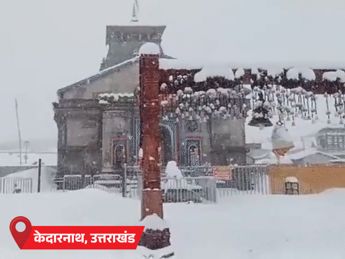 उत्तराखंड-हिमाचल प्रदेश, जम्मू-कश्मीर में बर्फबारी:UP-राजस्थान में बारिश के साथ ओले गिरे; 15 राज्यों में आंधी-तूफान का अलर्ट