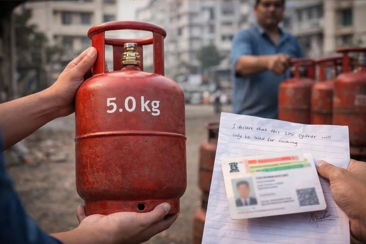 5 KG LPG Cylinder: बिना एड्रेस प्रूफ के मिलेगा 5 किलोग्राम वाला गैस सिलेंडर, स्टूडेंट्स, प्रवासी मजदूरों और बिना पते वाले लोगों को बड़ी राहत