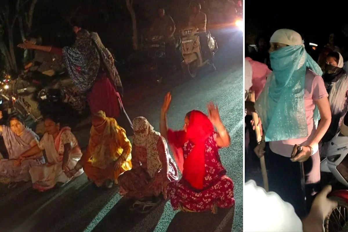 यहां लाठी लेकर सड़क पर उतर आईं महिलाएं, जाम कर दिया हाईवे, प्रशासन को संभालना पड़ा मोर्चा