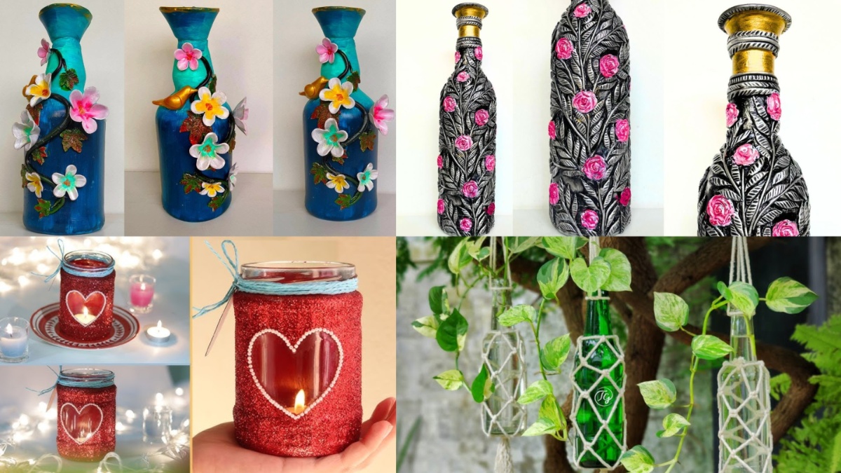 घर में पड़ी कांच की बोतलों को न समझें बेकार, Home Decor में ऐसे करें इस्तेमाल