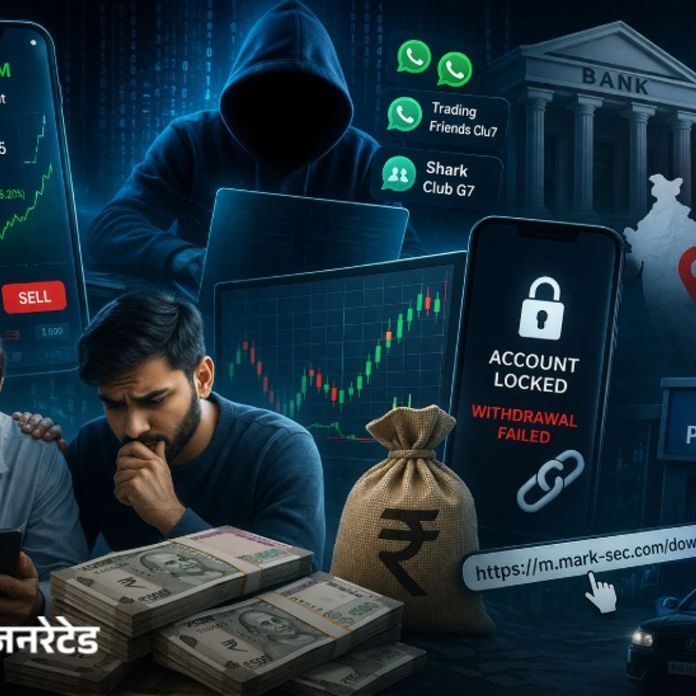 शेयर ट्रेडिंग के झांसे में जीजा-साले ने ₹2.40 करोड़ गंवाए:हिसार के सन्नी बंसल से IPO में निवेश करवाया, प्रोफिट दिखाकर अकाउंट लॉक किया