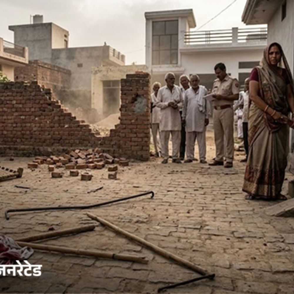 पलवल में महिला सरपंच पर रॉड-डंडों से हमला:घर में चल रही पंचायत में घुसे हमलावर; बोले-बाहर मिलते ही पति और तुझे खत्म कर देंगे