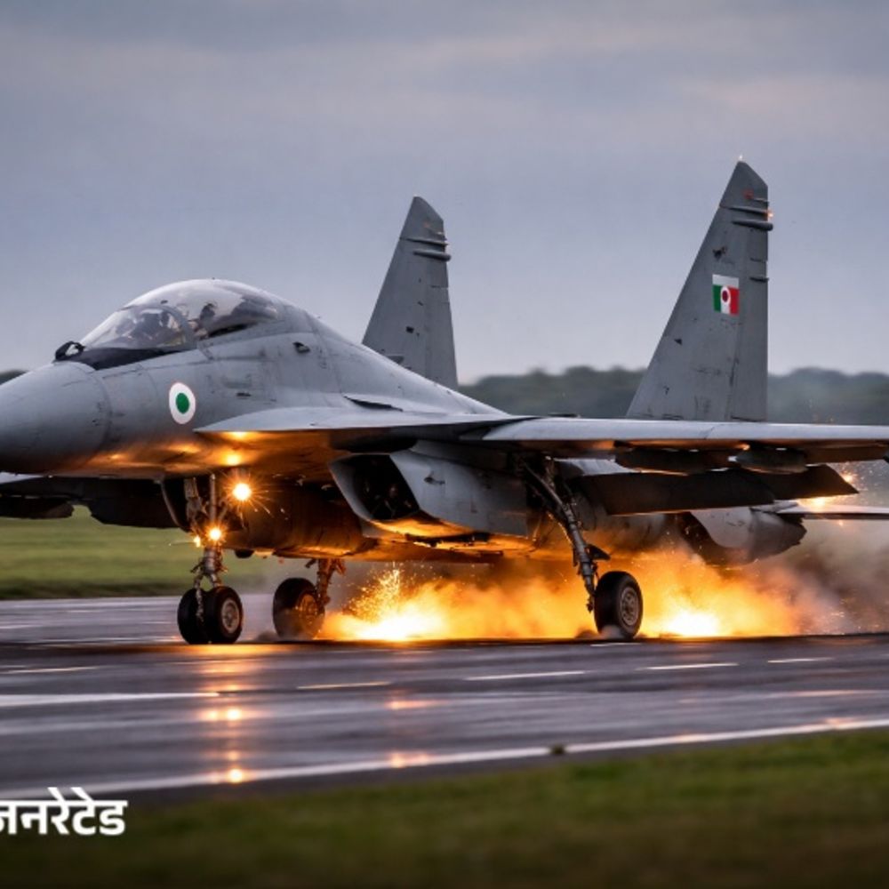 पुणे में एयरफोर्स के विमान की हार्ड लैंडिंग:8 घंटे बंद रहा रनवे, 91 फ्लाइट्स कैंसिल हुईं; सुबह नॉर्मल हो सका ऑपरेशन