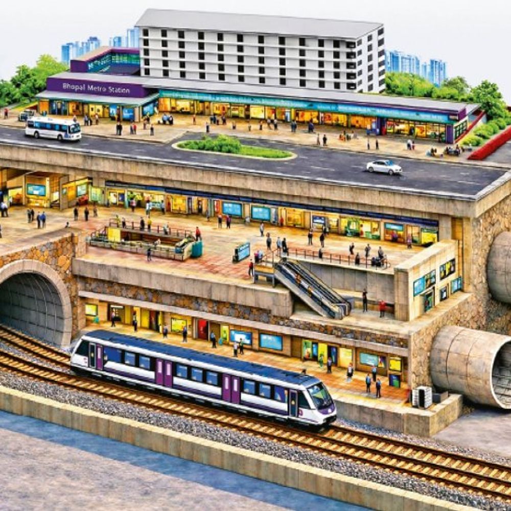 भोपाल में मेट्रो काम के चलते बदला ट्रैफिक प्लान:जवाहर चौक–डिपो मार्ग पर वन-वे व्यवस्था लागू; पुलिस बोली- परिवर्तित मार्गों का ही उपयोग करें