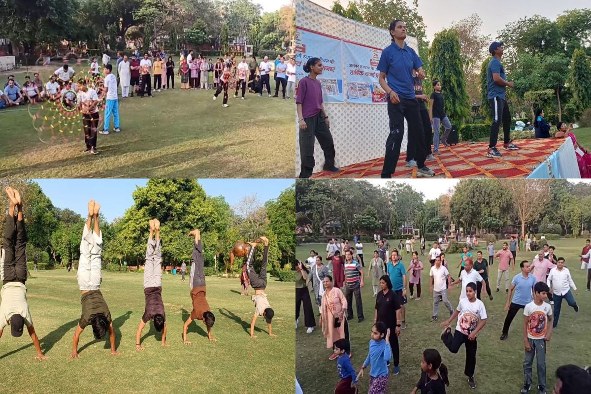 अलवर पत्रिका @26: ‘हमराह’ के रंग में रंगा कंपनी बाग, जुम्बा की मस्ती और मार्शल आर्ट से सुबह की शुरुआत 