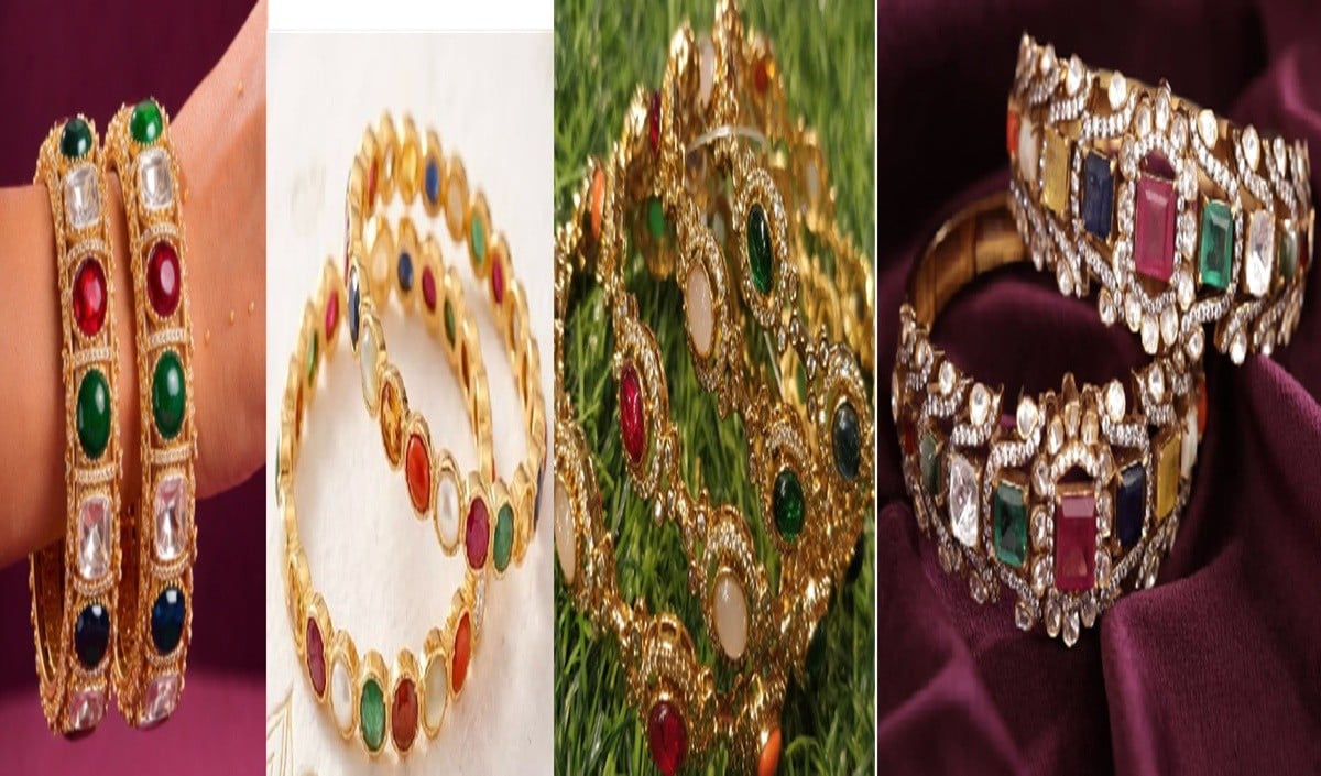 Navratna Bangles का ये Latest Design बना Fashion Trend, शादी-पार्टी में देगा Royal Look