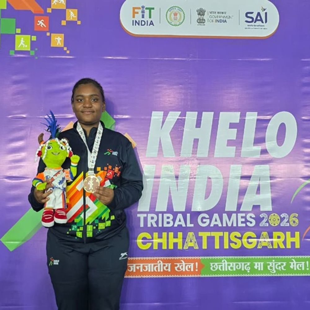 खेलो-इंडिया ट्राइबल गेम्स,कुश्ती में कर्नाटक की मनीषा ने जीता गोल्ड:देश के लिए गोल्ड मेडल जीतने की चाहत;पिता की मौत के बाद मां बनी सहारा