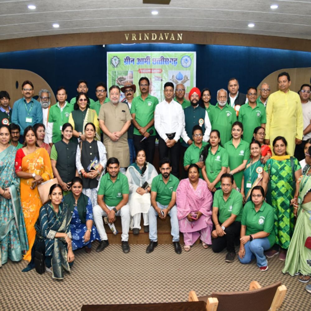 रायपुर में ग्रीन आर्मी का जल संरक्षण अभियान:70 वार्डों में 700 वॉटर वारियर्स तैयार होंगे, जल बचाओ-भविष्य बचाओ का लिया संकल्प