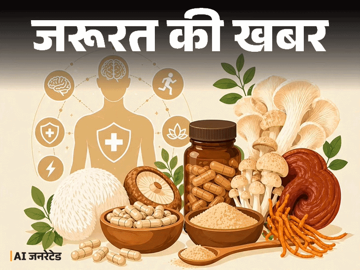 जरूरत की खबर- हेल्थ इंड्रस्ट्री का नया ट्रेंड– मशरूम सप्लीमेंट:ये कितना फायदेमंद, क्या हैं साइड इफेक्ट, बता रहे हैं एक्सपर्ट