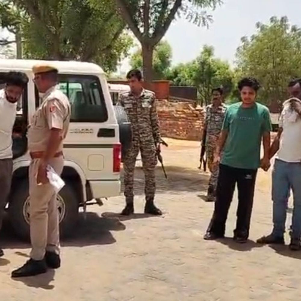 पंजाब के 2 शूटरों को प्रोडक्शन वारंट पर किया अरेस्ट:पुलिस जीप को टक्कर मारने, जवानों पर कार चढ़ाने के प्रयास में गिरफ्तारी