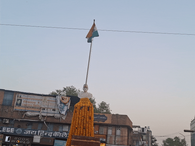 जालोरी गेट चौराहे पर लगेगी बिस्सा की प्रतिमा पर छतरी:भक्ति संध्या के साथ हुई सौंदर्यीकरण की शुरुआत, विधायक बोले- बाधाओं को पार कर शुरू किया काम