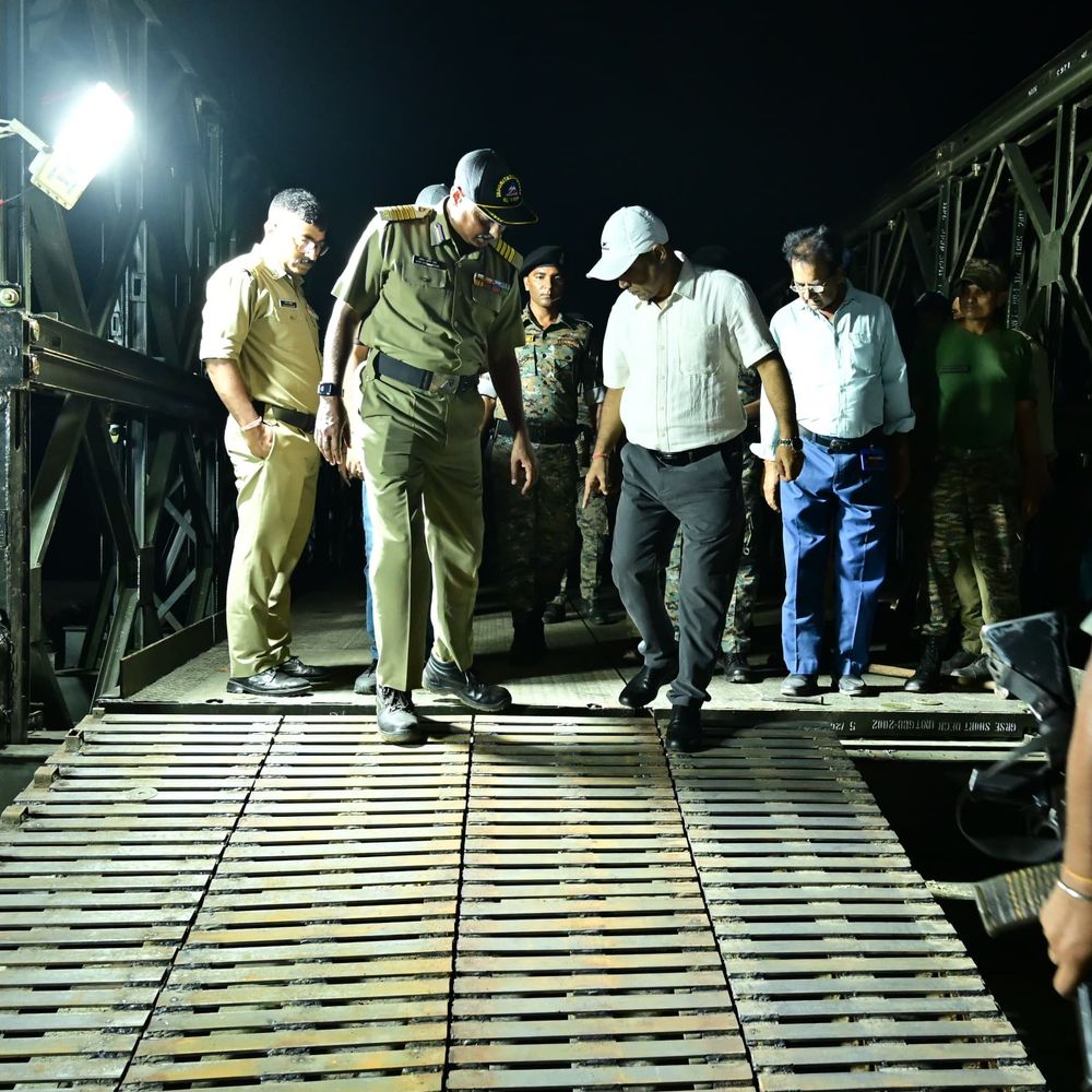 विक्रमशिला सेतु पर दूसरा बेली ब्रिज बनकर तैयार:ट्रायल सफल रहने पर जनता के लिए खोला जाएगा, पहले छोटे वाहनों की आवाजाही शुरू होगी