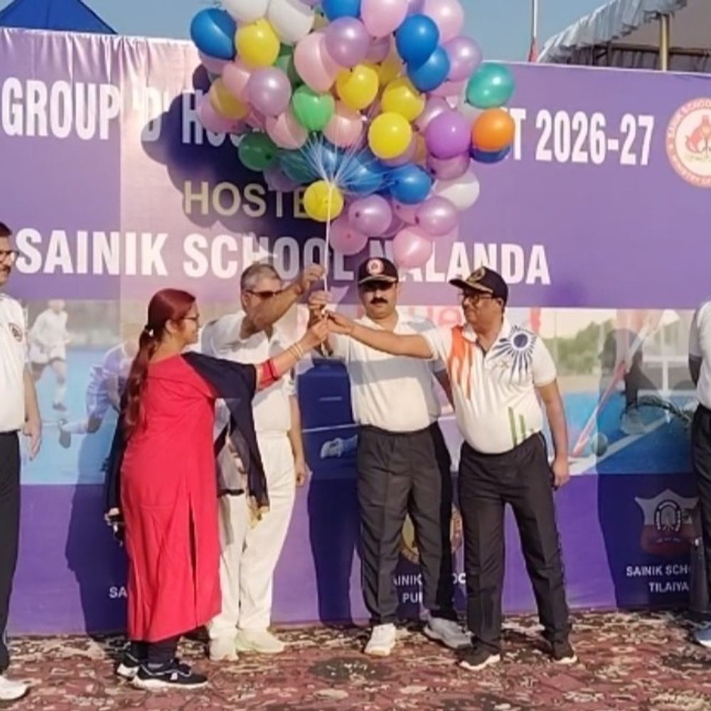 नालंदा में सैनिक स्कूल राष्ट्रीय खेल-कूद हॉकी प्रतियोगिता:बिहार, झारखंड, पश्चिम बंगाल के खिलाड़ी शामिल; विजेता टीम भुवनेश्वर में ग्रुप का प्रतिनिधित्व करेगी