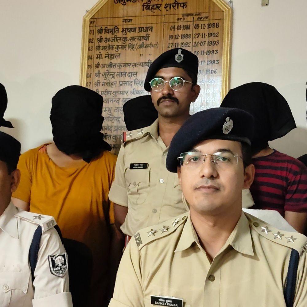 नालंदा में छह गाड़ी चोर अरेस्ट:दिल्ली से लेकर बिहार तक वारदात को देते थे अंजाम, स्कॉर्पियो सहित कार जब्त