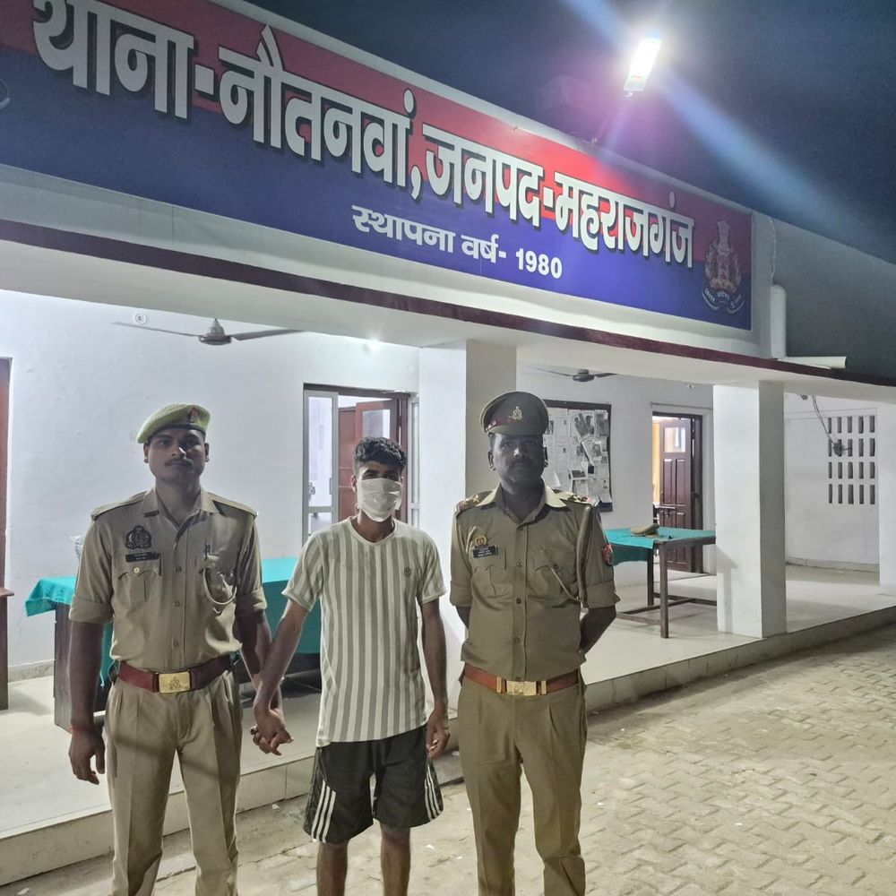 महराजगंज में बछड़े पर चाकू से हमला, आरोपी गिरफ्तार:तरबूज खाने पर नौतनवा के नवीन फल मंडी में घटना