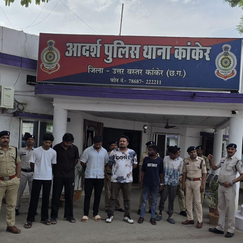 कांकेर में ऑनलाइन IPL सट्टा नेटवर्क का भंडाफोड़,7 आरोपी पकड़ाए:आरोपियों में नाबालिग भी शामिल, लाखों के मोबाइल जब्त