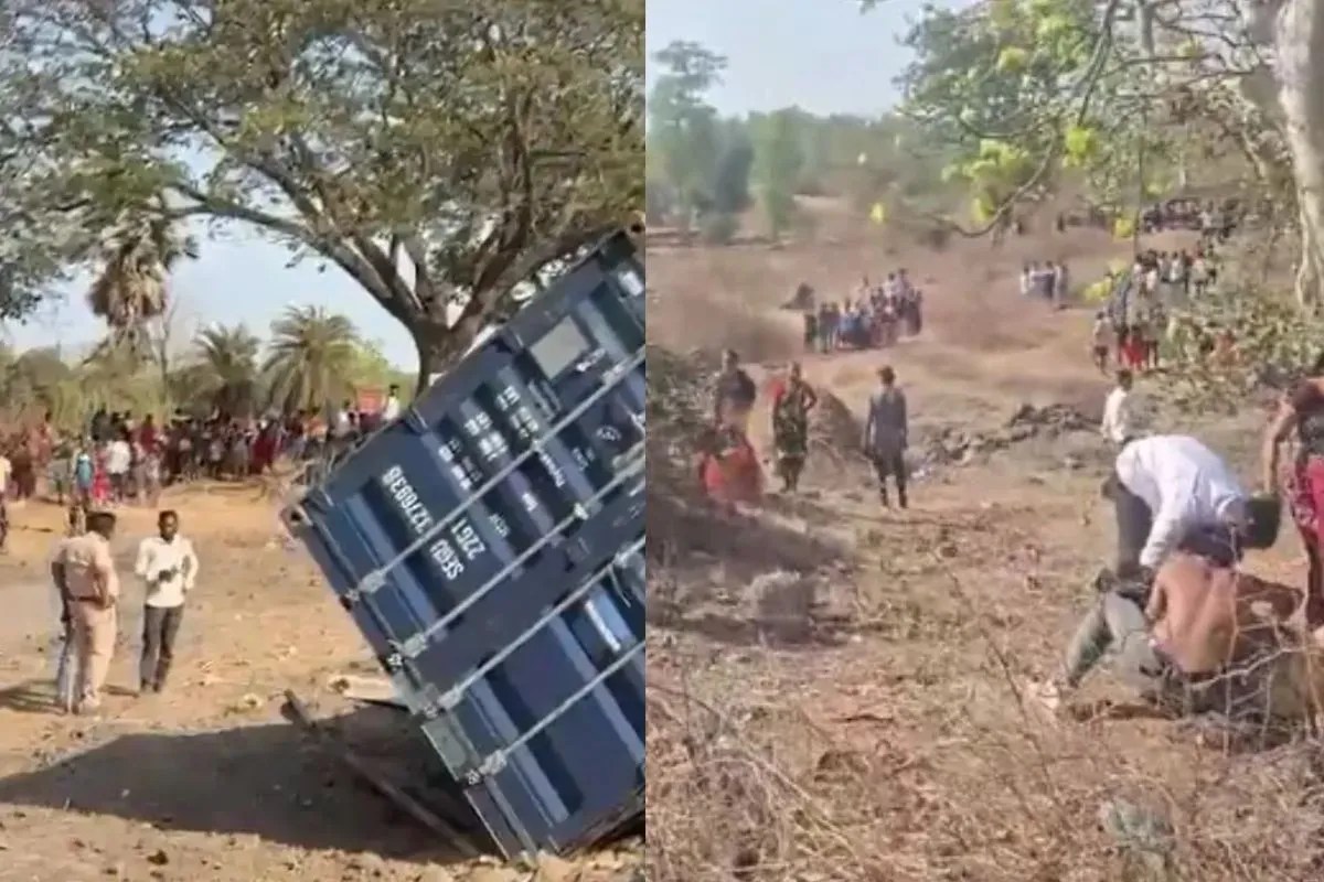 मुंबई-अहमदाबाद हाईवे पर भीषण हादसा, कंटेनर-टेम्पो की भिड़ंत में 12 लोगों की मौत; 4 गंभीर घायल