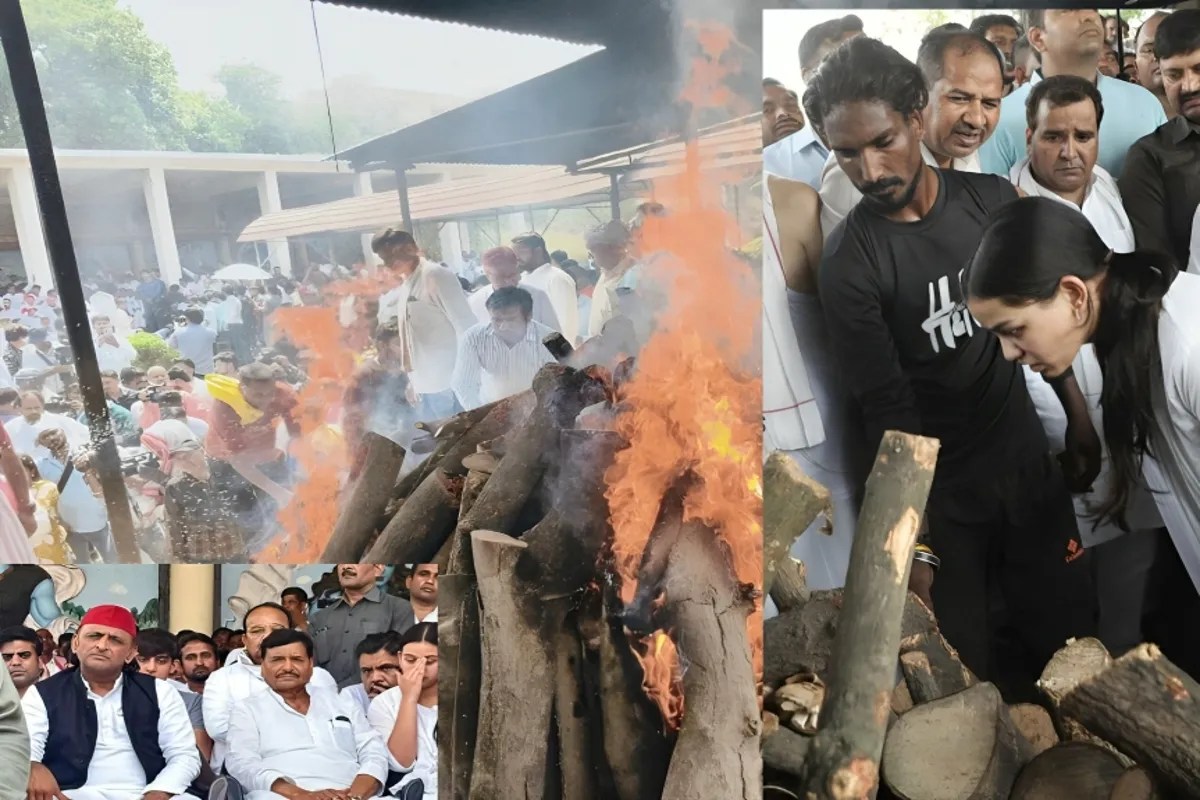 Prateek Yadav Baikunth Dham: कांपते हाथों से बेटियों ने रखीं चिता पर लकड़ियां, भाई को विदा कर रो पड़े अखिलेश यादव
