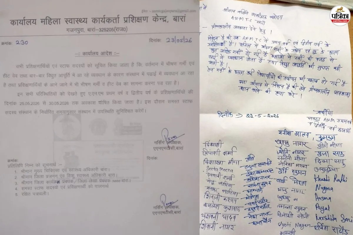 Baran News: कलक्टर के आदेश के बाद भी नर्सिंग अधीक्षक ने कर दी छुट्टी की घोषणा, प्रशासनिक जांच शुरू