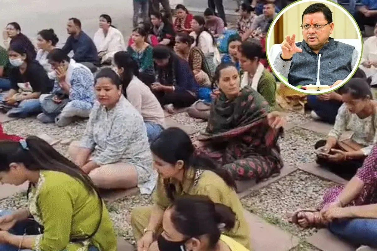 उत्तराखंड में भर्ती को लेकर बवाल, 5 घंटे से डटीं महिला कांग्रेस अध्यक्ष, अभ्यर्थियों ने दी आत्महत्या की चेतावनी