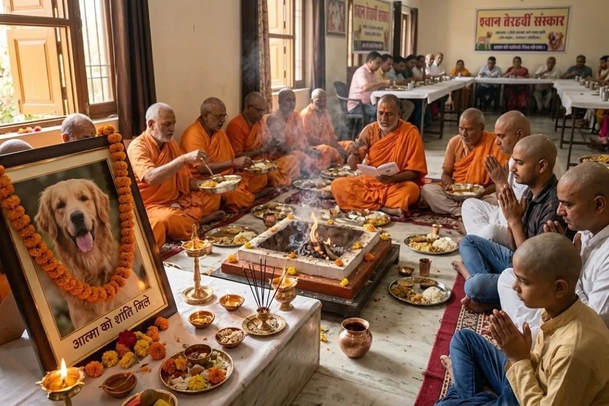 एक तेरहवीं ऐसी भी! डॉगी की मौत के बाद पूरे परिवार ने कराया मुंडन, 13 ब्राह्मणों को भोज खिलाया, दान-दक्षिणा दी