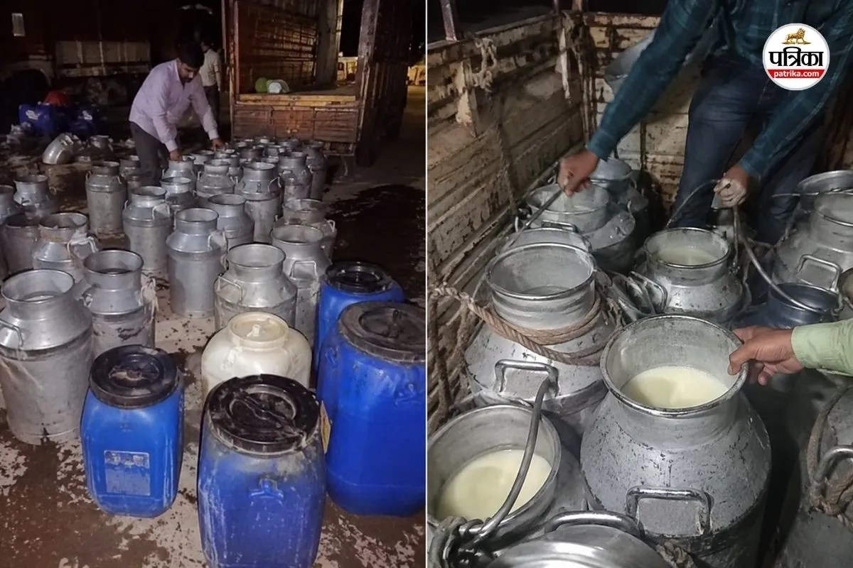 जयपुर में ‘मिडनाइट रेड’! बाज़ार में खपाए जाने से पहले हज़ारों लीटर मिलावटी और खट्टे बदबूदार दूध का ‘भंडाफोड़’ 