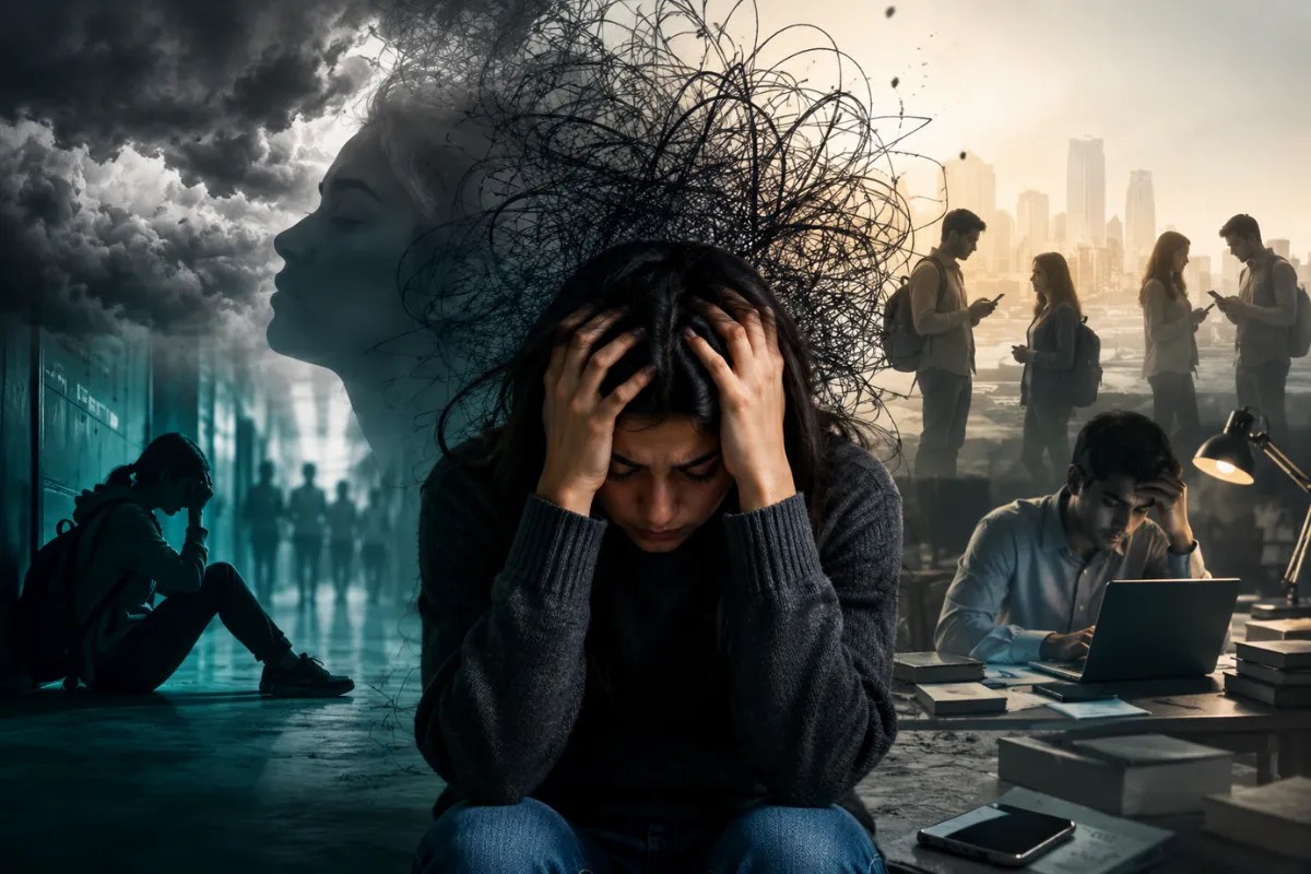 Mental Health Crisis: भारत में 123% बढ़ी एंग्जायटी, युवाओं में तेजी से गहराता मानसिक संकट, लैंसेट की रिपोर्ट में डरावने आंकड़े