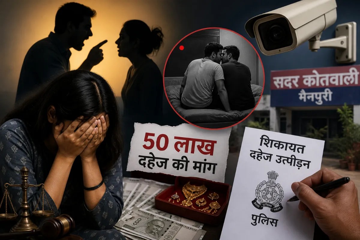 Mainpuri News:कैमरे में कैद हुआ पति का ‘काला सच’, पत्नी ने दर्ज कराया मुकदमा