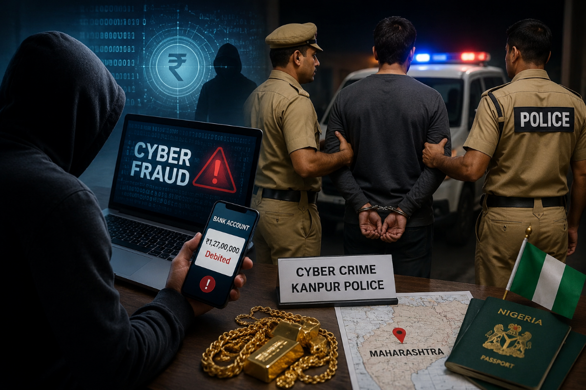 Kanpur News:साइबर ठगी केस में बड़ा खुलासा, ₹1.27 करोड़ की धोखाधड़ी का दूसरा आरोपी महाराष्ट्र से गिरफ्तार