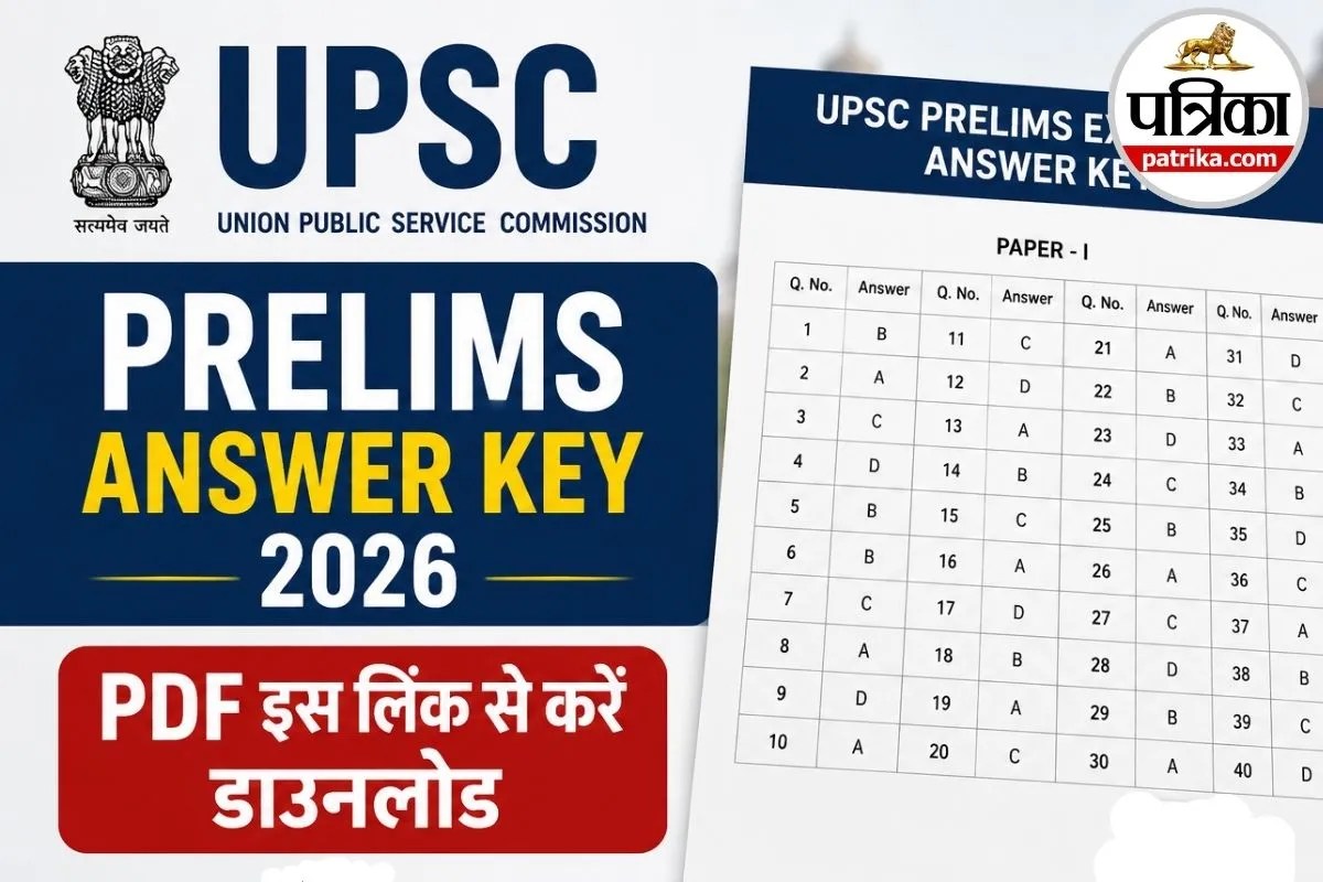 UPSC Prelims 2026 परीक्षा खत्म होते ही जारी होगी प्रोविजनल आंसर-की, इस लिंक से करें डायरेक्ट डाउनलोड