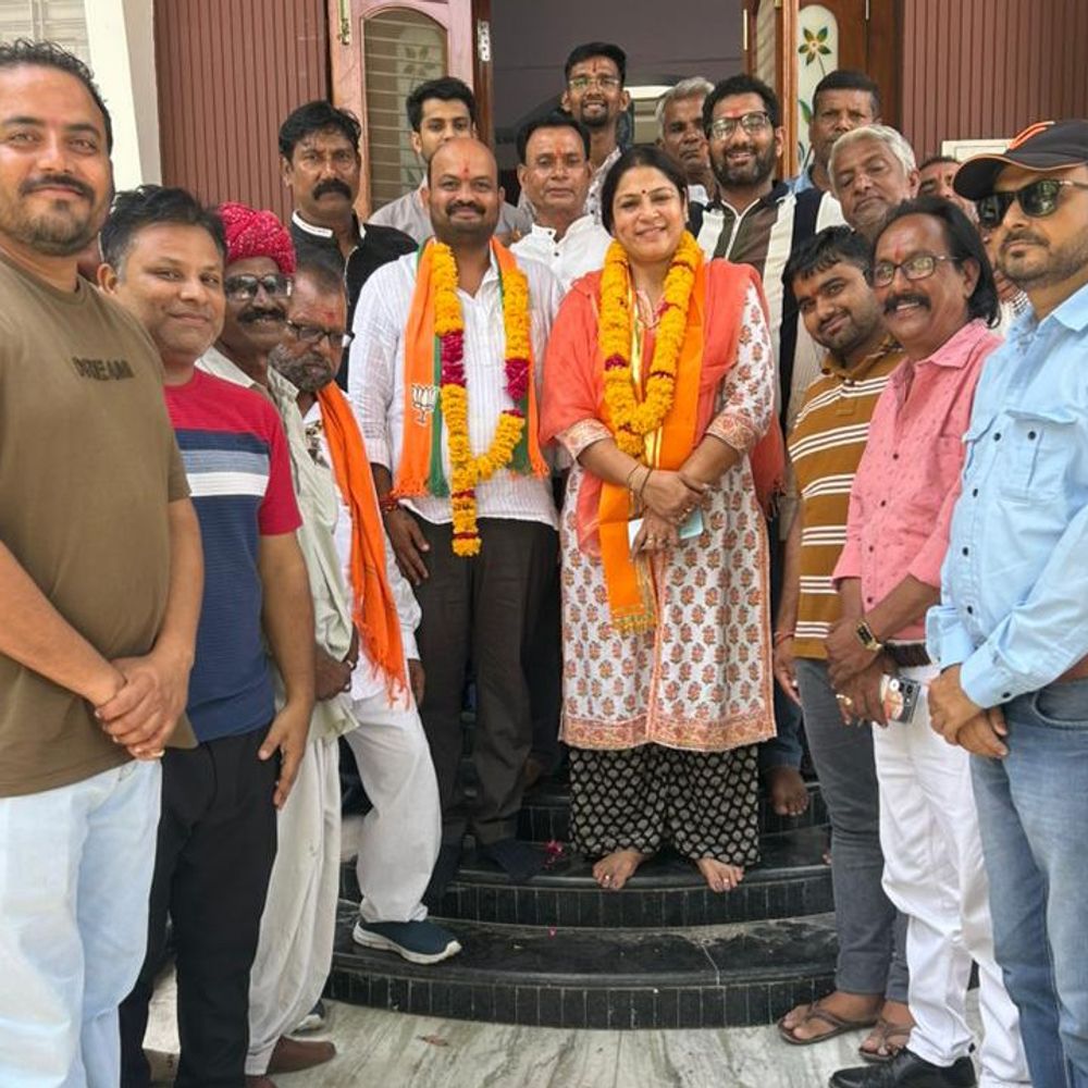 प्रधान हंसमुख मेघवाल बने BJP SC मोर्चा जिलाध्यक्ष:कार्यकर्ताओं ने किया स्वागत, संगठन को मजबूत करने का लिया संकल्प