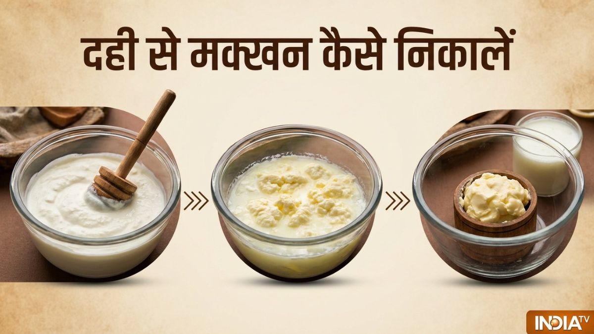 दही से मक्खन कैसे निकालें? बर्फ वाली ट्रिक से मिनटों में निकलेगा देसी Butter