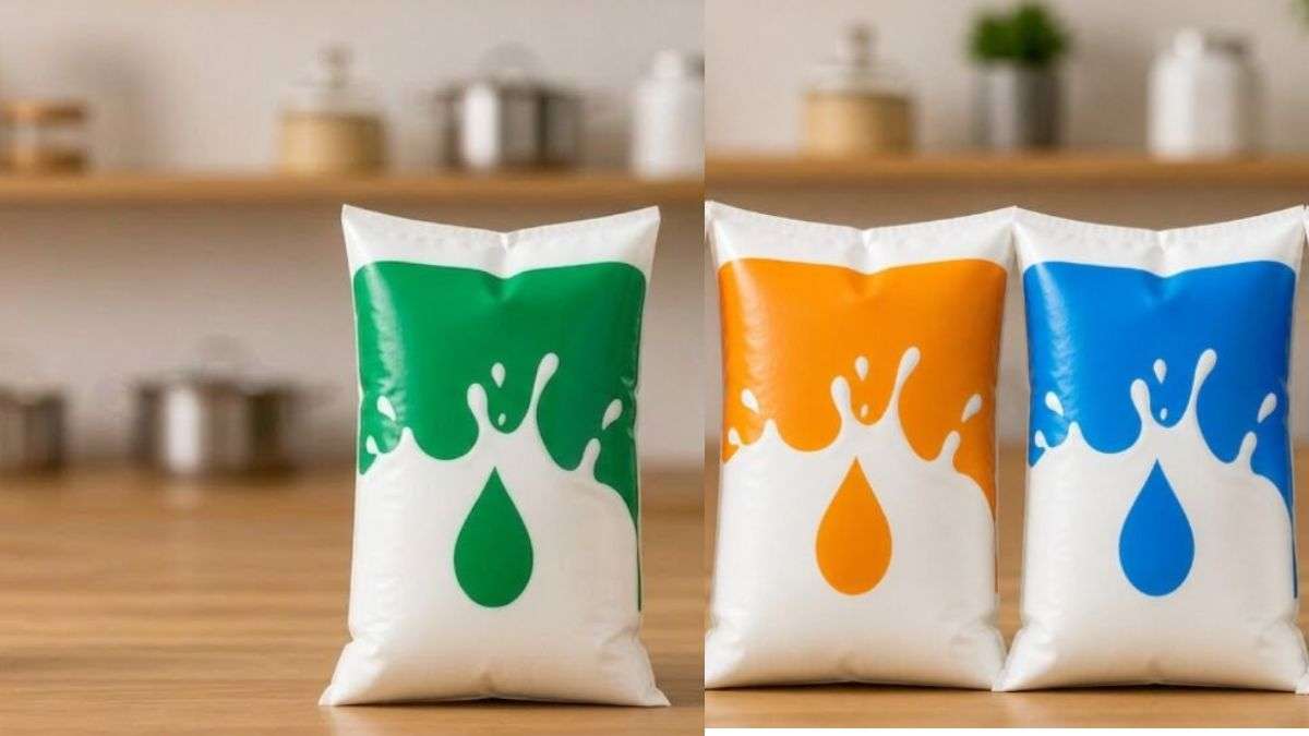 दूध के पैकेटों पर बने नीले, हरे और नारंगी रंगों का क्या मतलब होता है? कौन सा Milk है बेस्ट?