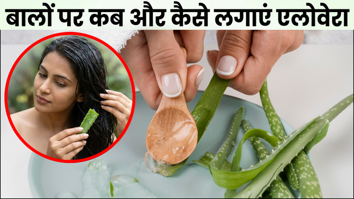 बालों पर कब और कैसे लगाना चाहिए एलोवेरा जेल, जानिए सही तरीका क्या है?