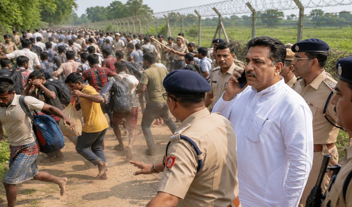 बांग्लादेशी घुसपैठियों को वापस भागते देखकर मजा आ जायेगा! बंगाल में Bangladeshi Infiltrators को ढूँढ़ ढूँढ़ कर भगाया जा रहा है