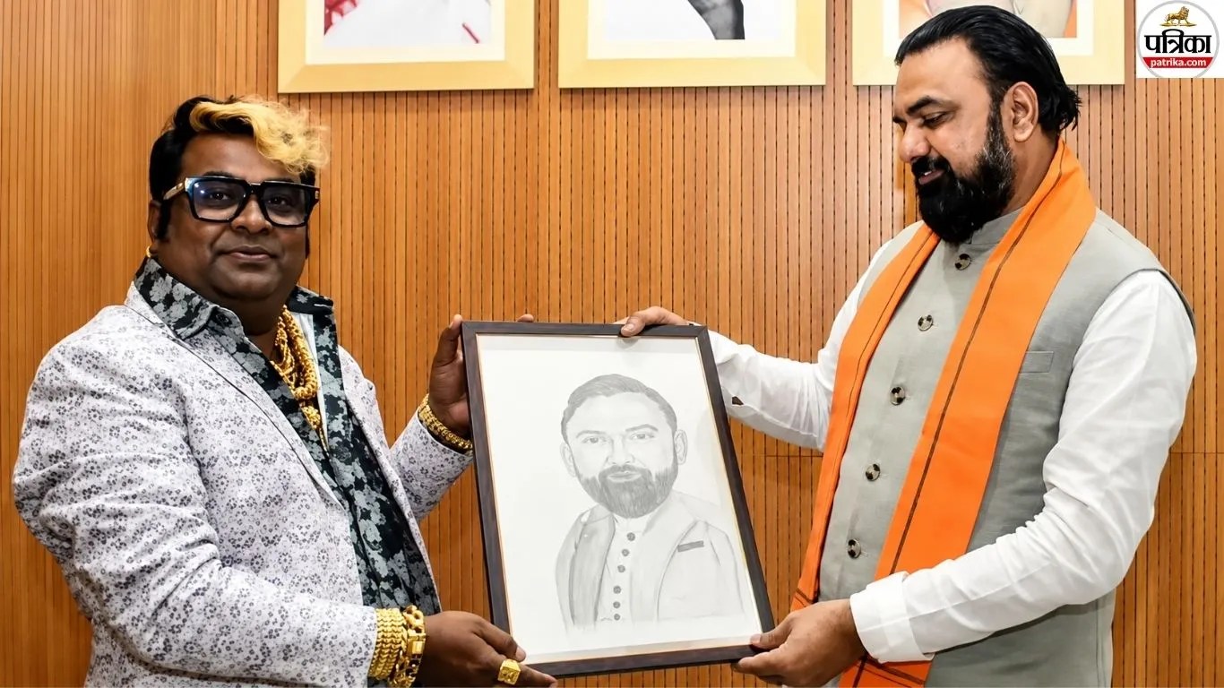 बिल्डर के तोहफे ने मचाई ऑनलाइन हलचल, सम्राट चौधरी का पोर्ट्रेट सोशल मीडिया पर वायरल
