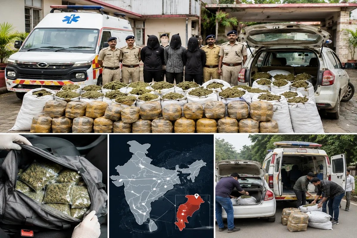 Mahasamund News: महासमुंद बना देश का सबसे बड़ा गांजा कॉरिडोर, 12 राज्यों तक फैला नेटवर्क, एम्बुलेंस और फैमिली कार में तस्करी