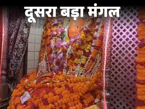 लखनऊ में हनुमान मंदिरों में सुबह से भीड़:दूसरे बड़े मंगल पर भंडारों के रजिस्ट्रेशन घटे, एप और हेल्पलाइन पर दें सूचना