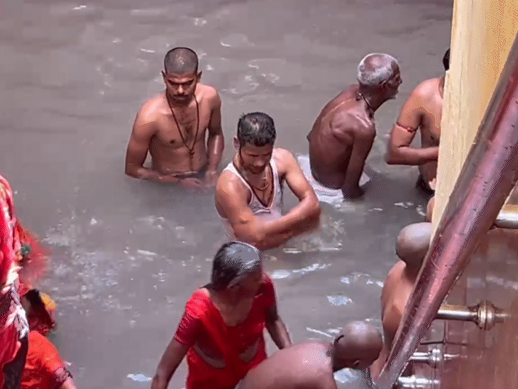 मलमास मेले के पहले ही दिन टूटा रिकॉर्ड:राजगीर में आस्था का सैलाब, एक लाख भक्तों ने पवित्र कुंड में लगाई डुबकी; 27 मई को पहला शाही स्नान